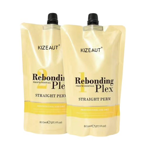 01 KIZEAUT Ionic Hair Straightening Set, Hair Softening & Setting Two-piece Kit