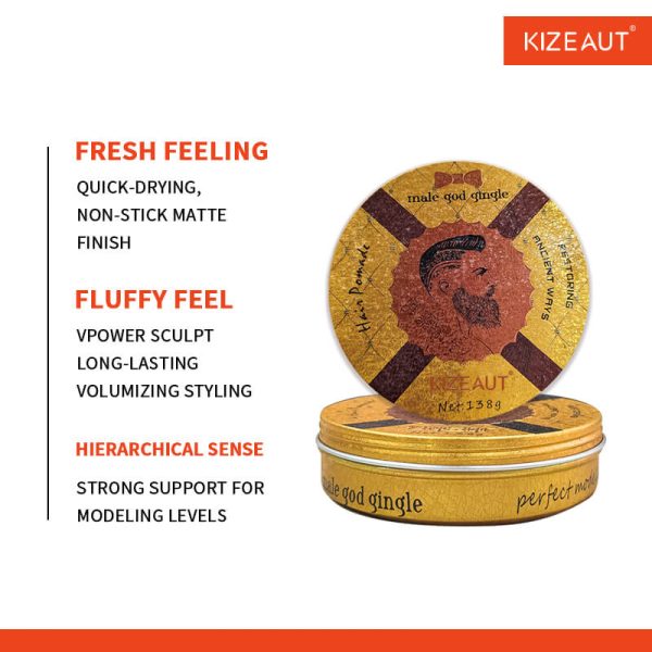 Craft classy vintage men’s hairstyles full of sophisticated vibe effortlessly with KIZEAUT Vintage Pomade for Men.