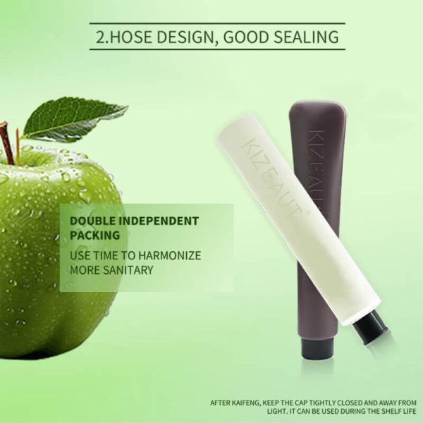 KIZEAUT Apple Plant Extract 5-Minute Fast Black Hair Coloring Conditioner for Grey Hair Coverage