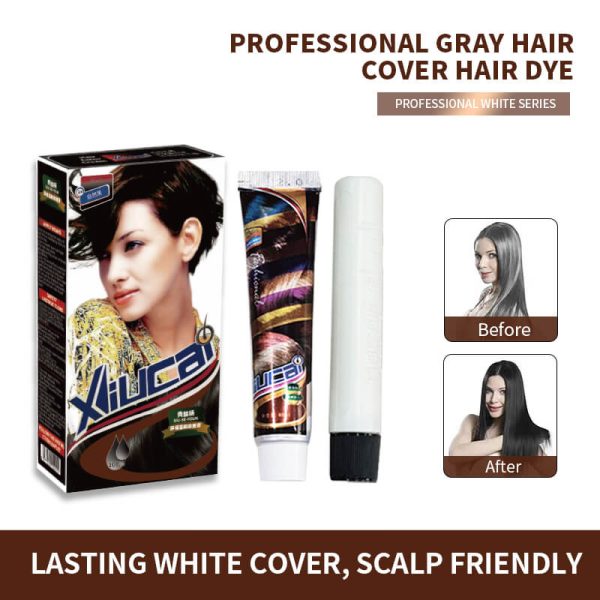KIZEAUT Xiucai 3-Step At Home DIY Hair Color Cream Kit