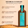 KIZEAUT natural hair oil calms rough dry frizz while restoring impaired hair cuticles