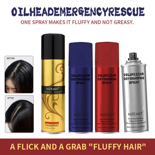 The brand-new KIZEAUT styling spray series delivers long-lasting root support for oil control and hair volume.