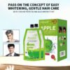 KIZEAUT Apple Extract Ammonia Free Black Hair Dye, Clear Water Formula No Scalp Staining