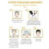 KIZEAUT Quick Magic Black Hair Shampoo Dye Set