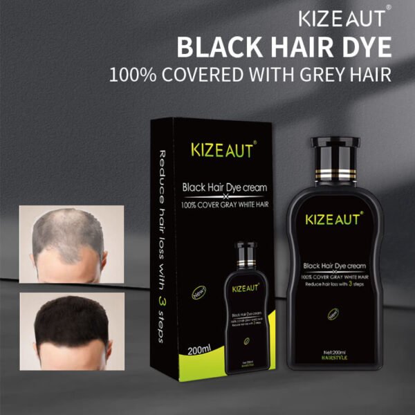 KIZEAUT 3-Step Black Hair Dye Cream
