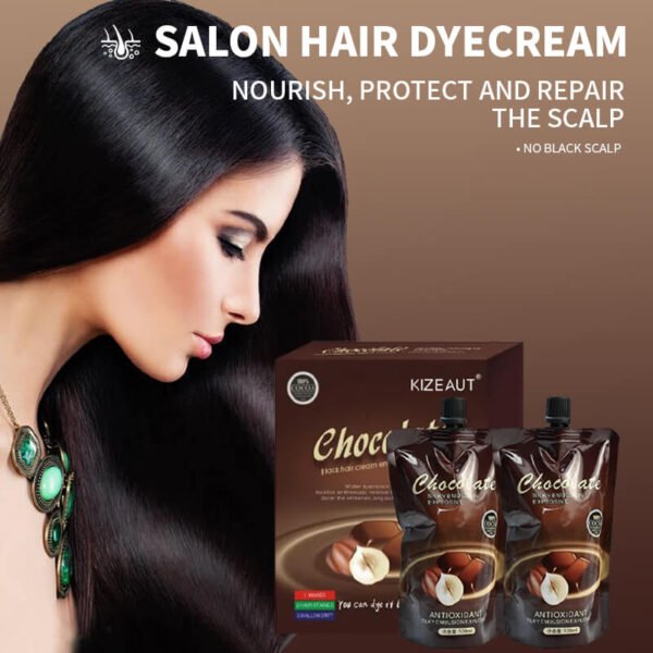 KIZEAUT Chocolate Nourishing Hair Coloring Cream