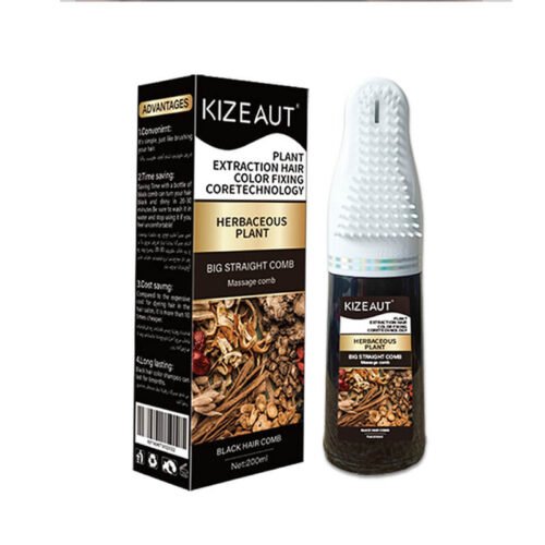 KIZEAUT Herbal One Comb Black Hair Dye Shampoo