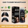 KIZEAUT Ginger Hair Dye Shampoo, Get Black Hair With One Wash At Home