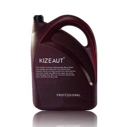 01 Herbal Hair Care This bulk-sized KIZEAUT herbal hair treatment cream is equipped with a comfortable portable handle for easy transport and use.