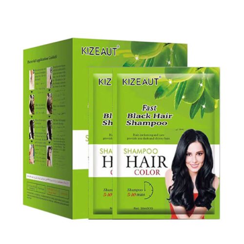 01 Olive Hair Dye KIZEAUT Olive Bubble Hair Dye Shampoo – Fast Black Hair Color
