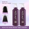 Formulated with precise ingredients, KIZEAUT smoothing repair hair care perfectly fits hair cuticle structure.