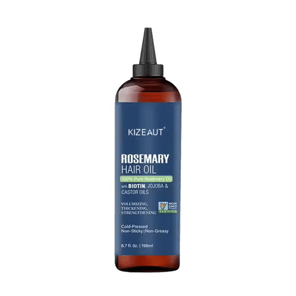 KIZEAUT pure rosemary hair essence works effortlessly to smooth flyaways and frizz for daily use.