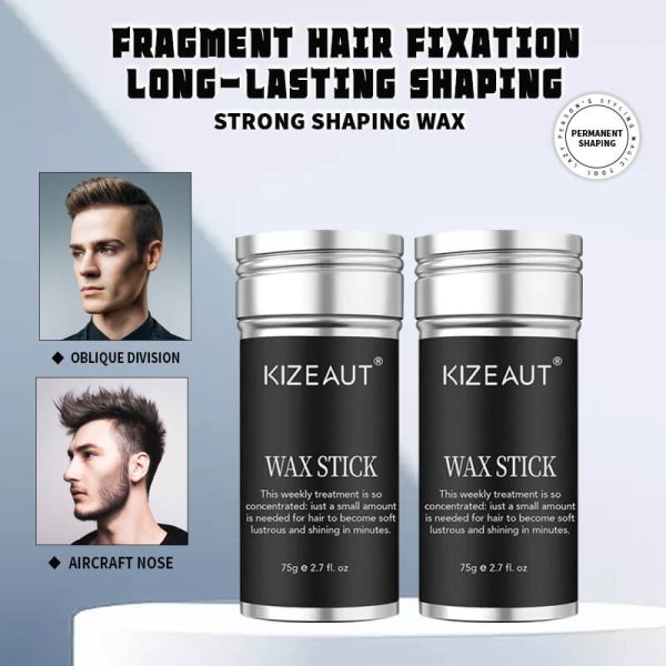 Grand Launch: KIZEAUT Large‑Capacity Hair Wax Stick (75g). A small amount smooths messy flyaways.