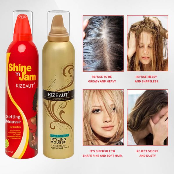 The KIZEAUT Styling Mousse Set is newly launched. Featuring dense foam texture, it effortlessly creates voluminous curls.