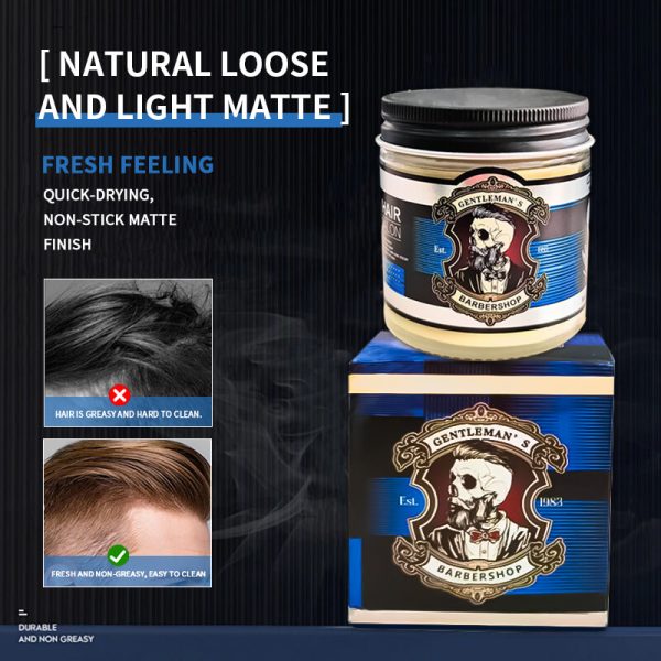 Gentleman Barbershop Skull Vintage Pomade Grand Launch. Classic American Barbershop-style Packaging.