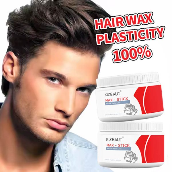 KIZEAUT hair wax sustains sleek hair contours all day long and easily tames unruly frizz