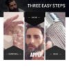 KIZEAUT Beard Dye Cream Specially for Men, Ammonia-Free Gentle Formula to Cover Grey & White Beard Hair