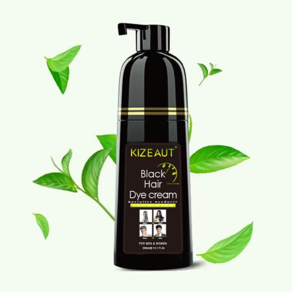 KIZEAUT One Step Black Hair Color Cream for Cover Gray Hair