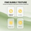 KIZEAUT Plant Extract Fruit Bubble Hair Dye, Gentle Sachet Hair Color Cream