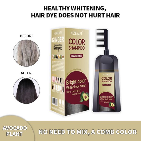 KIZEAUT Avocado Hair Dye Comb Hair Dye Shampoo Factory Wholesale | Private Label Custom Available