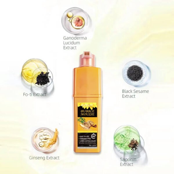 KIZEAUT Ginseng Infused Bubble Mousse Hair Coloring Cream