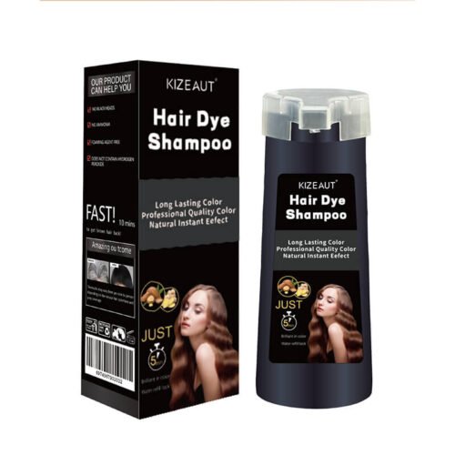 KIZEAUT Ginger Hair Dye Shampoo, Get Black Hair With One Wash At Home