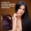 This bulk-sized KIZEAUT herbal hair treatment cream is equipped with a comfortable portable handle for easy transport and use.