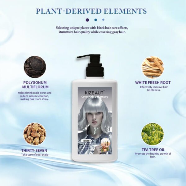 KIZEAUT Color Fixing Shampoo Semi-permanent Hair Dye Shampoo