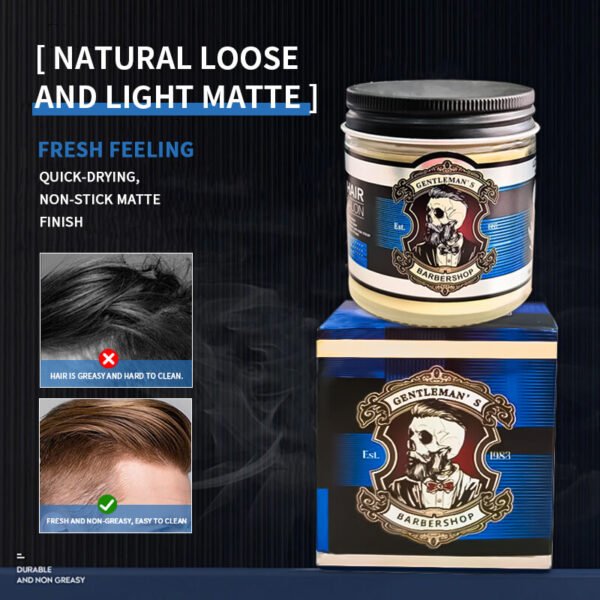 Gentleman Barbershop Skull Vintage Pomade Grand Launch. Classic American Barbershop-style Packaging.