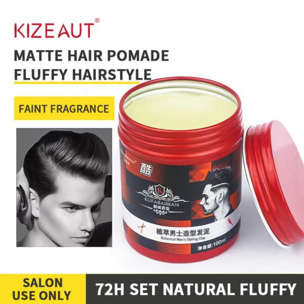 New Launch: Kufa Versatile Botanical Men’s Styling Clay. Botanical formula gently cares for hair strands.