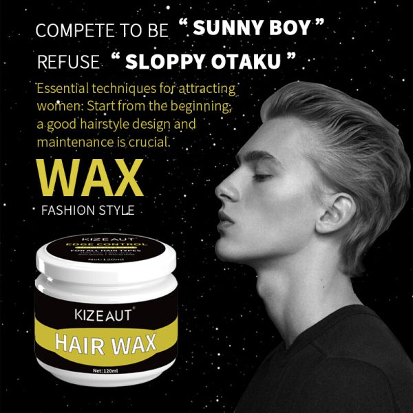 Use KIZEAUT styling hair wax to shape tidy, smooth hairstyles including side parting and full slick-back styles.