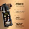 KIZEAUT Coconut Oil Hair Dye Shampoo, Easily Cover Gray Hair, Long-lasting & Hair-friendly