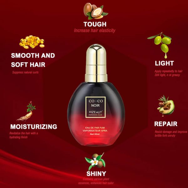 KIZEAUT Hair Fragrance Oil Salon-grade hair care formula with lightweight oil texture