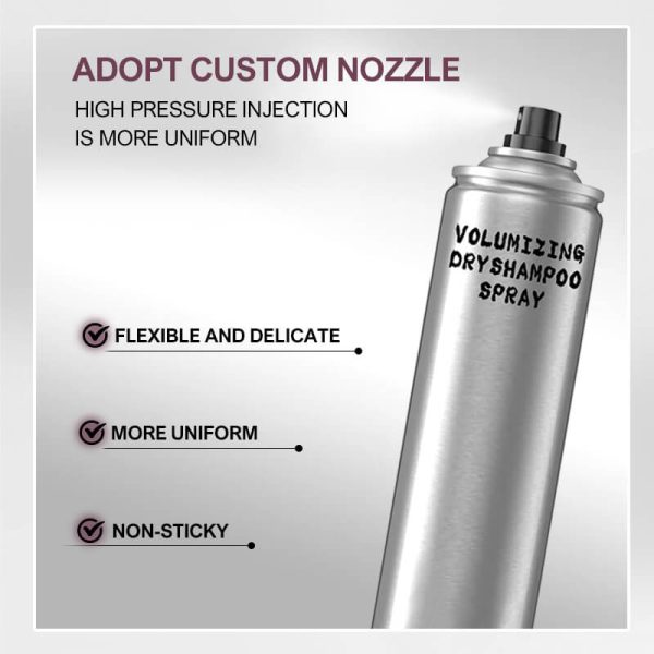 KIZEAUT strong hold hair spray matched with volumizing dry shampoo spray
