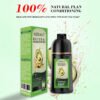 KIZEAUT Avocado Herbal Black Hair Dye Shampoo, Ammonia & PPD Free Home Hair Color for Gray Hair Coverage