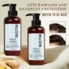 KIZEAUT Biotin Anti-Hair Fall Shampoo effectively relieves diverse hair shedding troubles.