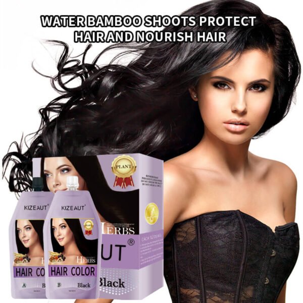 KIZEAUT Ginseng Herbal Black Hair Color Cream