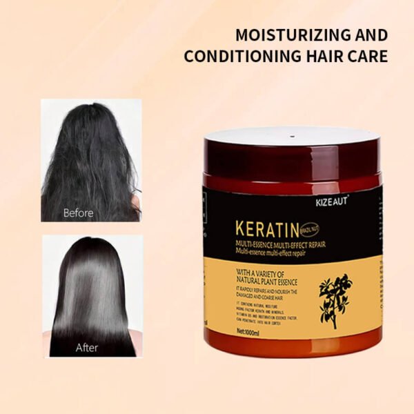 KIZEAUT Keratin Multi-Effect Repair Hair Mask, Infused with Keratin and Multiple Natural Botanical Extracts.