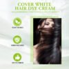 KIZEAUT Olive Bubble Hair Dye Shampoo – Fast Black Hair Color