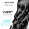 KIZEAUT One Wash Black Hair Dye Shampoo, No Mix Required Natural Plant Bubble Hair Color
