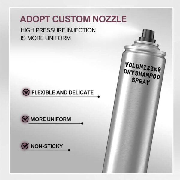 KIZEAUT strong hold hair spray matched with volumizing dry shampoo spray