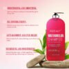 KIZEAUT Watermelon Refreshing Shampoo calms dry hair and flattens lifted rough hair cuticles efficiently.