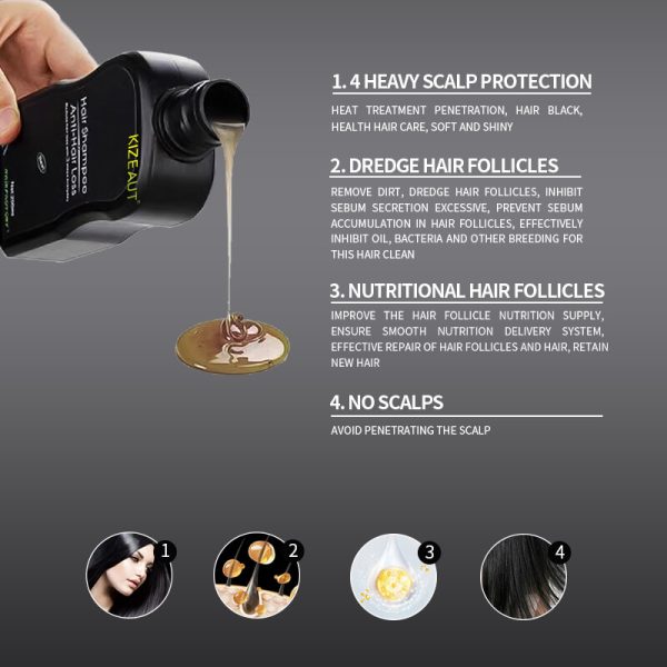 KIZEAUT 3-Step Black Hair Dye Cream