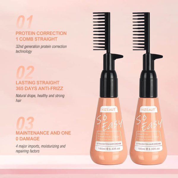 KIZEAUT Convenient Press-Type Hair Smoothing Rebonding Cream