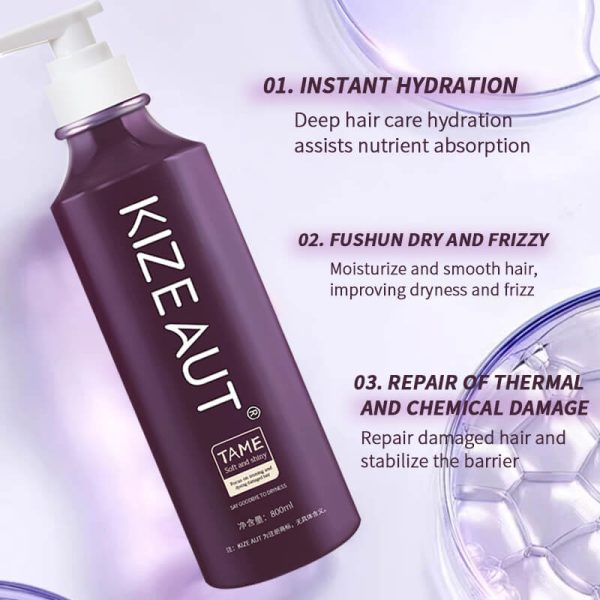 Formulated with precise ingredients, KIZEAUT smoothing repair hair care perfectly fits hair cuticle structure.