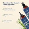 KIZEAUT pure rosemary hair essence works effortlessly to smooth flyaways and frizz for daily use.