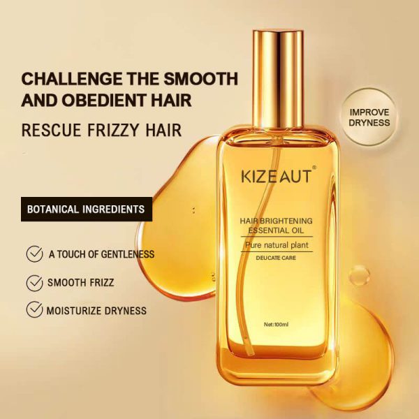 KIZEAUT luminous hair oil serves as daily maintenance treatment for hair impaired by perming and coloring
