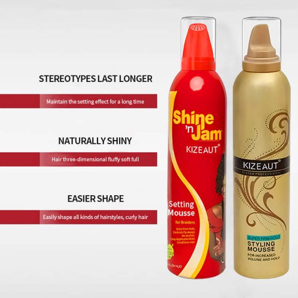The KIZEAUT Styling Mousse Set is newly launched. Featuring dense foam texture, it effortlessly creates voluminous curls.