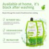 KIZEAUT Apple Extract Ammonia Free Black Hair Dye, Clear Water Formula No Scalp Staining