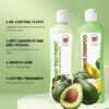 KIZEAUT Avocado Oil Shampoo & Conditioner Set, optimizes unhealthy scalp prone to heat discomfort and excess sebum buildup
